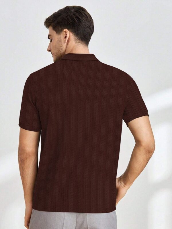 Men Polo Collar 3D Chassis T-shirt - Image 2