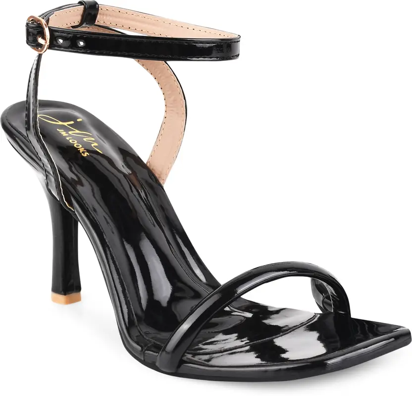 JM Looks Women Heels Sandal (Black)