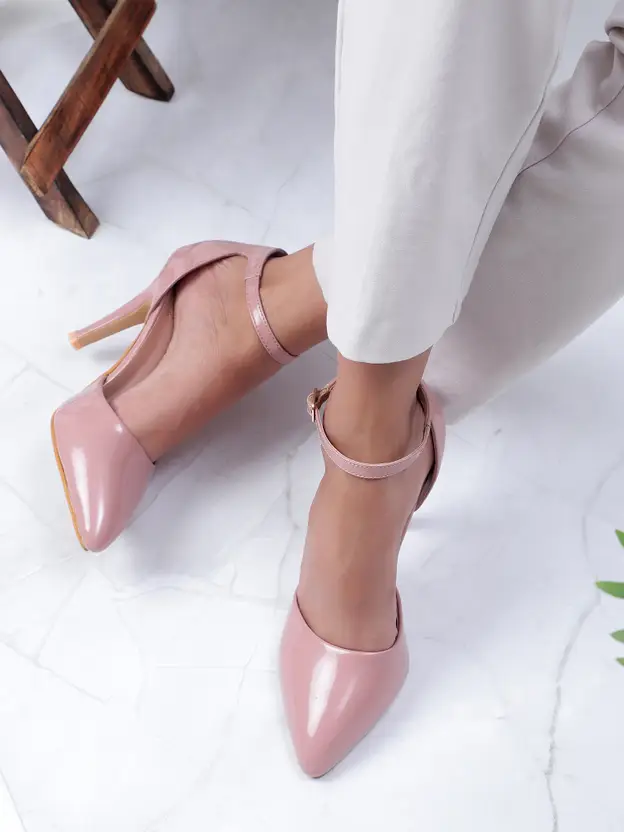 CARLTON LONDON  Women Heels Sandal  (Pink)