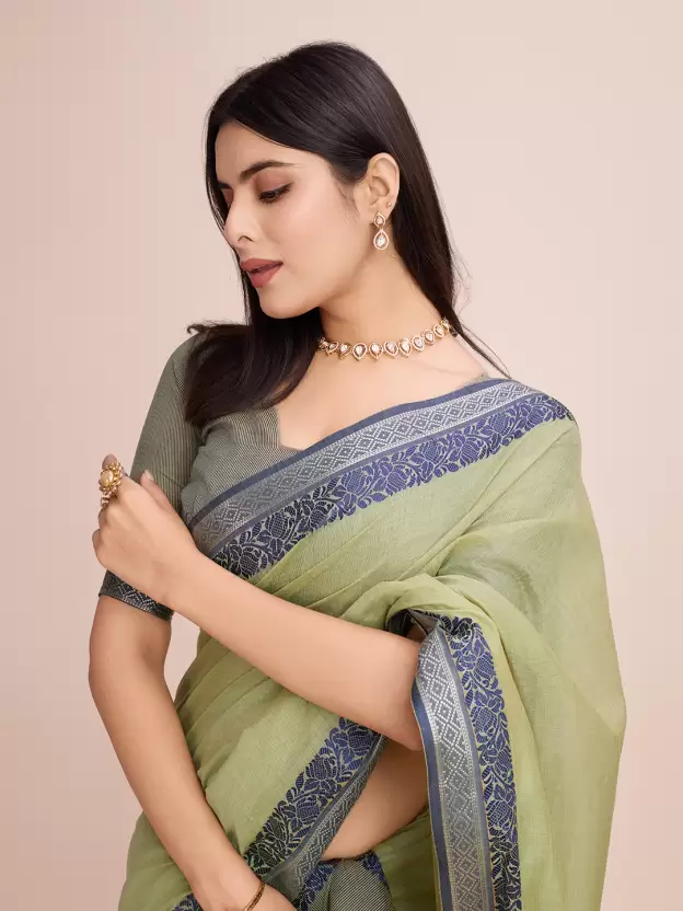 Self Design Daily Wear Pure Cotton Saree